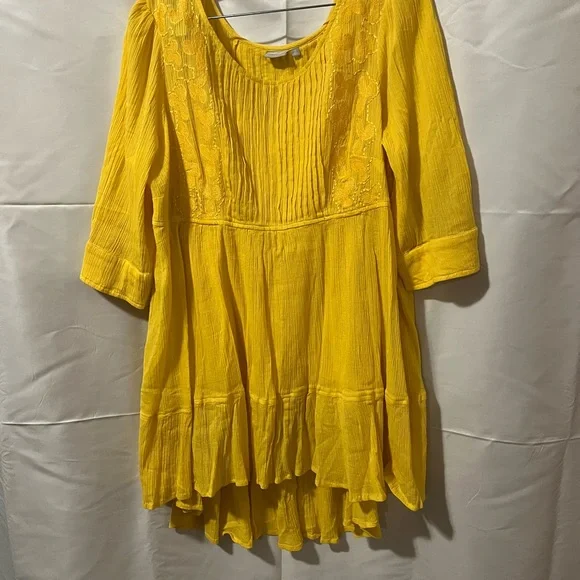 eShakti Yellow Embroidered Tunic Dress. Never worn. Excellent condition. - Picture 15 of 15